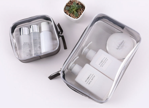 Sac de maquillage transparent personnalisé, sac de cosmétique de <span class=keywords><strong>toilette</strong></span> en PVC de voyage - Product Image 4