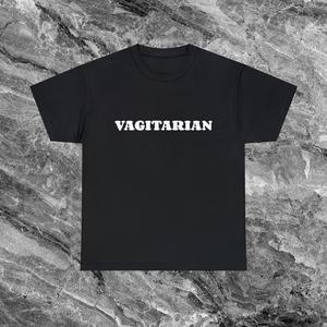 T-Shirt Vagitarian Nera Unisex con Collo Rotondo e Manica Corta, Stampa Serigrafica, Abbigliamento Promozionale - Product Image 3