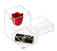 Porte-rouge à lèvres en plastique acrylique, organisateur de maquillage, boîte de rangement pour cosmétiques