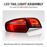 Conjunto de Luces Traseras LED Completas para Audi A3 Sportback Hatchback 2014-2020, Nuevo Estilo Actualizado, Señal de Giro Dinámica Secuencial