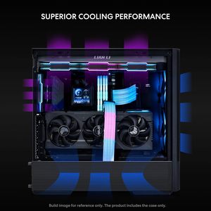 Boîtier d'ordinateur de jeu <span class=keywords><strong>LIAN</strong></span> <span class=keywords><strong>LI</strong></span> LANCOOL 207 ATX Full Tower, panneaux en maille RGB, ventilateurs ARGB/PWM préinstallés, panneau latéral en verre trempé - Product Image 4