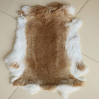 Peau de lapin pleine grandeur, épaisse et mature, couleur rare, tannée, pour coussin de siège, décoration intérieure, ornement, présentation et artisanat