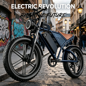 Envío Rápido desde Almacén en China, Bicicleta Eléctrica de Nieve Modelo <span class=keywords><strong>S7</strong></span>, Motor Trasero de 48V y 1200W, Batería de Litio Extraíble, Neumáticos Anchos Retro - Product Image 1