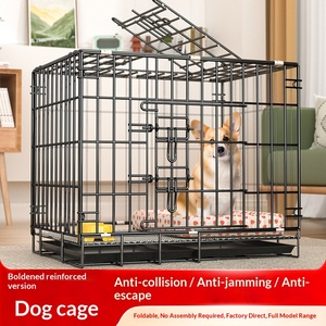 <span class=keywords><strong>Cages</strong></span> et enclos pliables en fil métallique empilables pour chiens et chats - Product Image 1