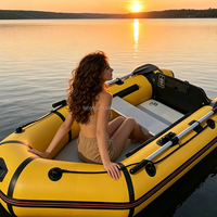 Bateau gonflable électrique Hailebao pour le surf, la pêche, la dérive et la course, bateau portable résistant à l'usure pour 2 personnes