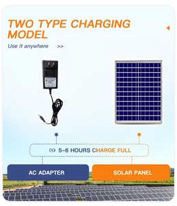 Extérieur luxe silence 16 pouces 25W télécommande 18000mah haute vitesse solaire Led rechargeable alimenté support <span class=keywords><strong>de</strong></span> Table ventilateur d'énergie avec lumière - Product Image 4