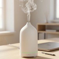 Diffuseur d'huiles essentielles électrique en céramique ultrasonique de luxe, 200 ml, humidificateur d'air pour table, usage commercial, hôtel