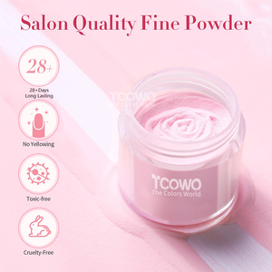 Toptan toplu tırnak ürünleri şeffaf akrilik toz Buttery kapak pembe akrilik toz güvenilir tedarikçi - Product Image 5