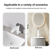 Robinet chauffe-eau instantané électrique Briwellna 3,2 kW 220 V en plastique avec bec de 120 degrés et valve en céramique pour le chauffage de la salle de bain