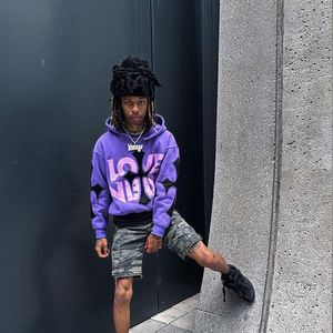 Unisex 100% Cotton 400Gsm Heavy Weight Hoodie Custom Logo Printed Oversized Pullover for Men <b>Thick</b> French Terry for Autumn - Product Image 4