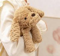 Peluche transfrontalière amusante en coton PP, super douce et lestée, pour apaiser les enfants, avec motifs Chat Orange, Chiot, Renard, Éléphant, Agneau