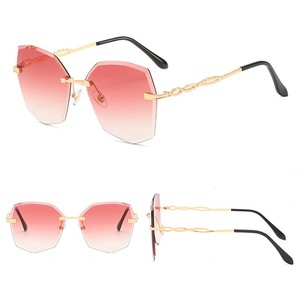 DLL032 DL gafas de moda 2020 mujer gafas de sol sin marco <span class=keywords><strong>lentes</strong></span> grandes sombras - Product Image 1