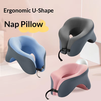 Coussin de sieste multifonctionnel en mousse à mémoire de forme Jaezo pour bureau, en forme de U, 32x26x18cm, idéal pour étudiants et pauses déjeuner - Vente en gros usine