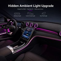 Kit d'éclairage d'ambiance pour Mercedes-Benz Classe C W206 2022-2025, ensemble d'éclairage intérieur multicolore, plug and play