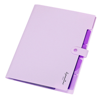 Carpeta Expandible Negra A4 de Alta Calidad, Organizador de Archivos Tipo Acordeón, Carpeta de 5 Bolsillos para Organización de Documentos para la Escuela y la Oficina