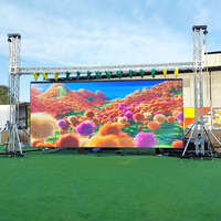 Pantalla de Píxeles LED para DJ de 4m x 3m P2.6 P3.9 para Exteriores a Prueba de Agua, Panel de Pared de Video LED de Alquiler para Fondos de Boda