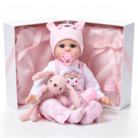 Realistische Reborn-Babypuppe 55cm 22 Zoll Weiche Vinyl-Neugeborenenpuppe für Kinder Beruhigendes Komfortgeschenk