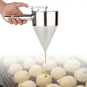 Dispensador de batedor de rosquinha, dispensador de aço inoxidável para assar cupcakes, waffles, bolos e muffinse