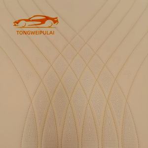 Sandalyeler <span class=keywords><strong>PVC</strong></span> klozet kapağı için özelleştirilebilir otomotiv nefes mikrofiber yastık işlemeli PU TPU döşeme - Product Image 6