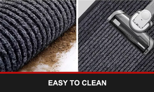 Paillasson d'entrée de luxe en polyester côtelé, très vendu, antidérapant avec support en PVC, lavable, facile d'entretien, à poils coupés, couleur personnalisable - Product Image 4