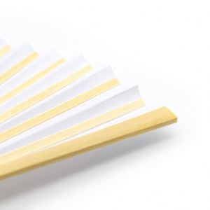 Custom Diy Blank <b>Paper</b> Fan Wedding Painting White Color Folding Fan Personalized Hand Fan - Product Image 4