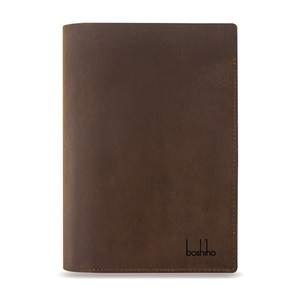 Customized Cowhide Leather Golf Scorecard Holder with Logo Personalized Yardage Book Cover - Product Image 2
