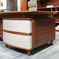 2024 nouveau Style chinois noir noyer bois massif patron bureau grand luxe directeur bureau bureau pour bureau maison