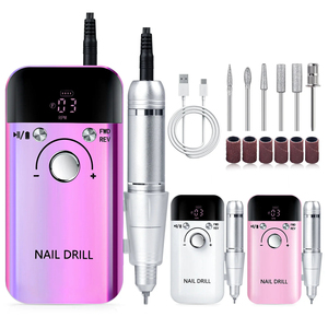 45000 tr/min <span class=keywords><strong>V6</strong></span> perceuse à ongles électrique Rechargeable Portable manucure outil de polissage fraise ponceuse fichier UV Gel polisseuse - Product Image 1