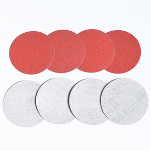Discos de Fibra de Cerámica Roja de 4 y 5 Pulgadas para Lijado y Pulido de Madera, Automóviles y Paredes - Product Image 1