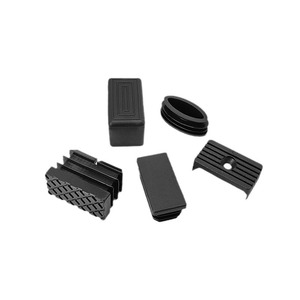 <b>Plastic</b> Leg Protection Pad 20x40mm Square Tube Non-Slip Furniture Foot Cover <b>Stool</b> Anti Slip Silent End Cap - Product Image 4