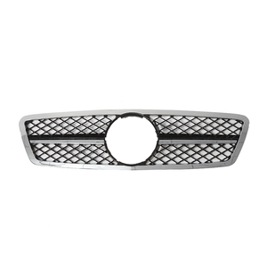 Vente chaude de calandre avant diamant pour Mercedes Benz classe C <span class=keywords><strong>W203</strong></span> 2000-2006 ABS argent facelift <span class=keywords><strong>AMG</strong></span> style C230 C240 modification - Product Image 1