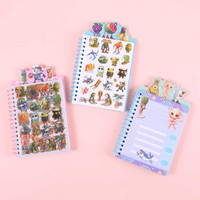 Cuaderno Espiral A5 con Diseño de Dibujos Animados, Cubierta 3D, Ideal para Niños, para la Escuela y la Escritura Diaria, Papelería al por Mayor, Regalo
