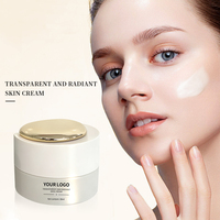 Crème Visage Personnalisée à Marque Privée pour Soins de la Peau, Éclaircissante, à la Vitamine A, à l'Acide Hyaluronique, à la Centella Asiatica et au Niacinamide, pour l'Entretien de la Peau