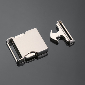 Hebilla Metálica de Liberación Lateral DZQ132-25 para Bolsos y Cinturones, Color Plateado, Accesorio de Ferretería Duradero - Product Image 1