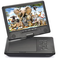 Venta caliente formato completo portátil móvil Bluetooth 12 pulgadas hogar Cd Video disco videocámara coche REPRODUCTOR DE DVD