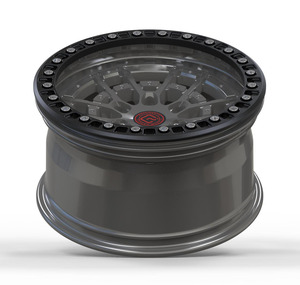 Roues de voiture de 17/18 pouces jantes en alliage noir argent OEM design de couleur personnalisée matériau chromé avec plaque anti-perte - Product Image 6