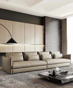 Ensemble de canapés compressés modulaires en forme de L en cuir de luxe de haute qualité pour la maison et l'hôtel canapés rembourrés pour meubles de salon - Product Image 3