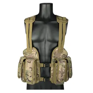 Yakeda Alta Qualidade Compact Utility Ferramenta Crossbody Harness Vest Ocultar Tactical Modular Assalto Peito Rig Com Revista Bolsas