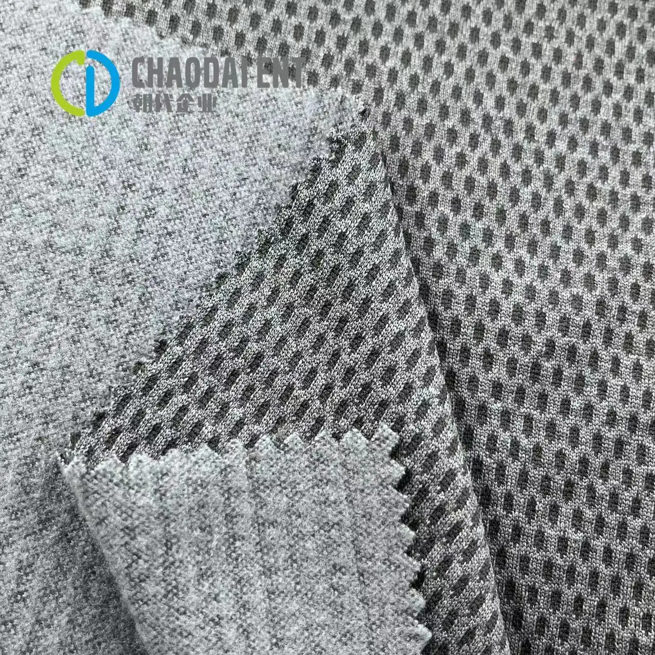 100% tái chế Polyester dệt kim vải sang trọng bán buôn tái chế vải cho quần áo