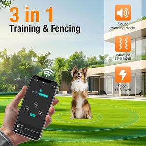 UJQW GPS Dog Tracker Collar With Wireless Fence And Training For Small Medium Large Pets Waterproof Real Time Tracking - Product Image 5