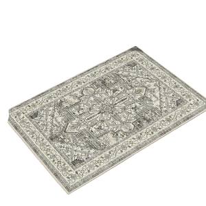 Tapis de porte rectangulaire Temu style persan rétro, résistant aux taches, lavable en machine, pour entrée de maison, en fibre de polyester, motif médaillon - Product Image 2