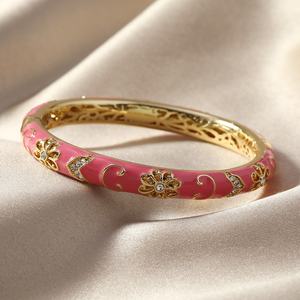 Neues Retro Chinoiserie Blau-Weißes Porzellan Armband, Zweilagiges Emaille Cloisonné Mode Armreif Cheongsam Schmuck - Product Image 4