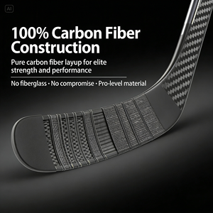 प्रो खिलाड़ियों के लिए 100% कार्बन आइस हॉकी स्टिक फ्लेक्स वक्र लोगो प्रतियोगिता और क्लब के लिए हल्के उच्च शक्ति स्टिक - Product Image 3