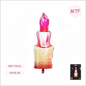 MTF Dekorasi Pesta Kartun Bentuk Khusus Pemasok Balon Lipstik Raksasa Grosir Foil Udara Helium