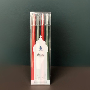 Juego de 4 piezas de velas de poste largo de colores mezclados Romandi personalizadas en 36 colores; vela cónica de mezcla de cera de parafina para bodas y fiestas - Product Image 3