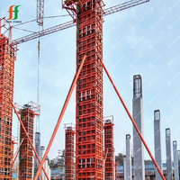 Coffrage en acier réglable pour colonnes en béton, profil de coffrage circulaire pour colonnes, cadre de coffrage en acier pour accessoires de construction
