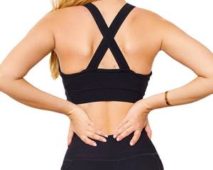 Nuova estate Sexy maglia rossa a rete senza anello in acciaio reggiseno donna palestra Yoga intimo sportivo - Product Image 1