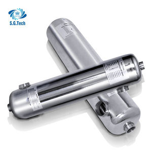 ท่อระบายความร้อนด้วยน้ำร้อนไฟฟ้าคอนเดนเซอร์ท่อ304เปลือกและท่อทำจากสแตนเลสสำหรับสระว่ายน้ำ - Product Image 4