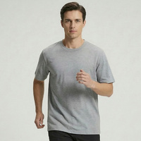 T-shirt de sport athlétique pour homme 50% polyester 50% élasthanne, impression sérigraphique, uni, été, manches courtes, coupe musclée, séchage rapide