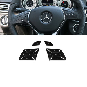 Autocollants décoratifs pour boutons de volant Mercedes-Benz, en plastique, luxe, modification intérieure pour A B C E GLA CLA CLS ML GLK - Product Image 1